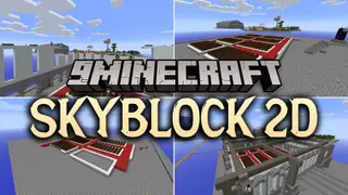 SkyBlock 2D Map (26.2, 1.20.1) – Build a Flat World From Nothing