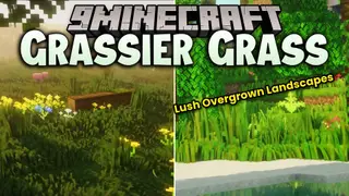 Grassier Grass Mod (26.2, 1.20.1) – Watch Every Blade of Grass Sway in the Wind