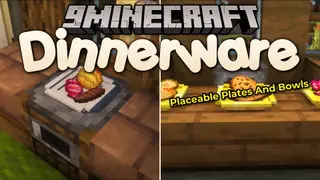 Dinnerware Mod (1.20.1) – Serve and Eat Meals From Custom Dining Plates