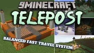 Telepost Mod (1.21.11, 1.20.1) – Replace Command Teleports with Physical