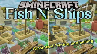 Fish N' Ships Mod (1.21.1, 1.20.1) – Build Massive Ships to Haul Cargo