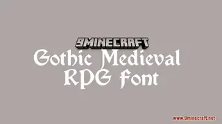 Gothic Medieval RPG Font Resource Pack (26.2, 1.20.1) – Texture Pack