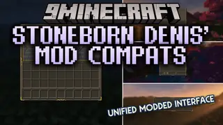 STONEBORN Denis' Mod Compats Resource Pack (1.20.1) – Dark Fantasy Menus