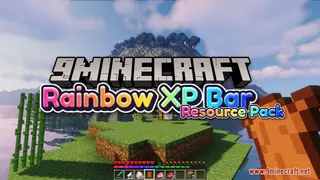 Rainbow XP Bar And Ping Resource Pack (26.2, 1.20.1) – Texture Pack