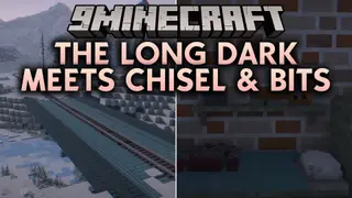 The Long Dark Meets Chisel & Bits Map (26.2, 1.20.1) – Survive Tiny Snowy Ruins