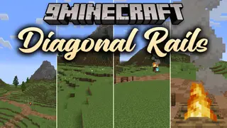 Diagonal Rails Resource Pack (26.2, 1.20.1) – Neater Railway Corners