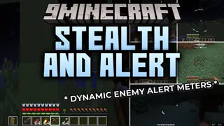 Stealth and Alert Mod (1.21.1) – Sneak Past Mobs By Hiding in the Shadows