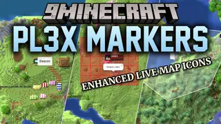 Pl3x Markers Mod (26.2, 1.21.11) – Automatically Track Portals and Bases