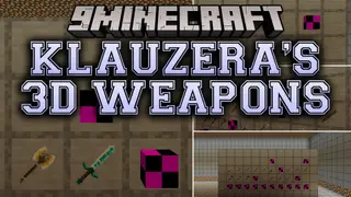 Klauzera's 3D Weapons Resource Pack (26.2, 1.20.1) – Chunky 3D Gear for Gritty