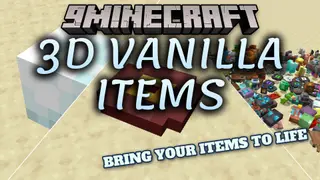3D Vanilla Items Resource Pack (26.2, 1.21.11) – Chunky 3D Depth for Classic