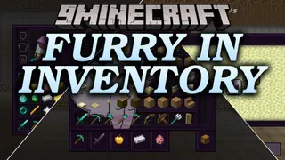 Furry in Inventory Resource Pack (26.2, 1.20.1) – Dark Purple Menus and Custom