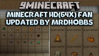 Minecraft HD 64x Fan Updated by Mrdhobbs Resource Pack (26.2, 1.21.1)