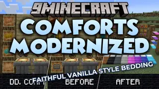 Comforts Modernized Resource Pack (1.21.11, 1.20.1) – Cozy Modern Vanilla