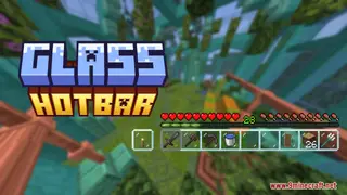 Glass Hotbar Resource Pack (26.2, 1.20.1) – Texture Pack