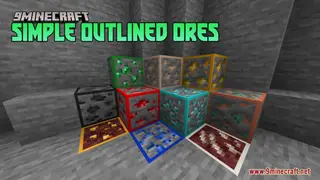 Simple Outlined Ores Resource Pack (26.2, 1.20.1) – Texture Pack