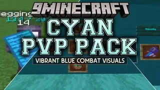 Cyan PVP Pack Resource Pack (26.2, 1.21.1) – A Sleek Cyan Theme for Uncluttered