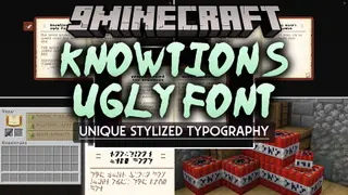 Knowtion's Ugly Font Resource Pack (26.2, 1.20.1) – A Quirky Text Overhaul
