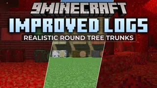 Improved Logs Resource Pack (26.2, 1.20.1) – Realistic 3D Wood for Authentic