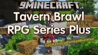 Tavern Brawl RPG Series Plus Mod (1.21.11, 1.21.1) – Punch and Launch Mobs