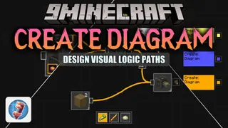 Create Diagram Mod (1.21.1) – Plan Your Next Big Factory with In-Game Flowcharts
