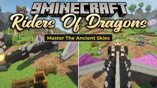 Riders of Dragons Mod (1.21.1) – Take to the Skies on the Back of a Tamed Dragon