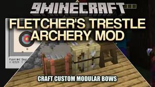 Fletcher's Trestle Archery Mod (1.21.1) – Handcraft Custom Bows From Raw Logs