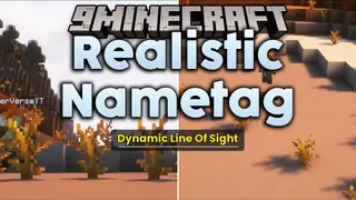 Realistic Nametag Mod (1.21.1, 1.20.1) – Hide Behind Walls Without Floating