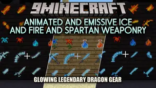 Animated and Emissive Ice and Fire and Spartan Weaponry Resource Pack (1.20.1)