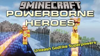 Powerborne Heroes Mod (1.20.1) – Master Marvel and DC Superpowers