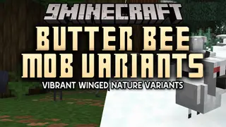 Butter Bee Mob Variants Mod (26.2, 1.21.11) – Find Unique Animal Variants