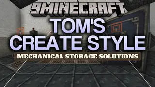 Tom's Create Style Resource Pack (1.21.11, 1.20.1) – Mechanical Brass Storage