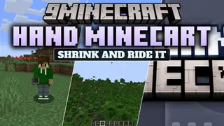 Hand Minecart Resource Pack (1.21.11) – Tiny 3D Minecarts in Your Hands