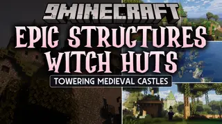 Epic Structures Witch Huts Data Pack (26.2, 1.20.1) – Raid Giant Medieval Swamp