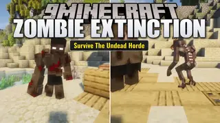 Zombie Extinction Mod (1.20.1) – Survive Zombies That Smash Through Walls
