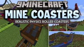 Mine Coasters Mod (1.21.1) – Build Working Roller Coasters and Theme Park Rides
