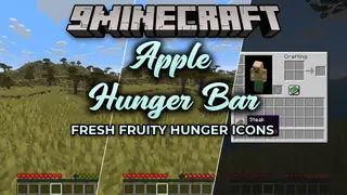 Apple Hunger Bar Resource Pack (26.2, 1.20.1) – Crisp Red Apples for a Cozy
