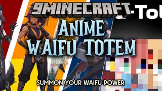 Anime Waifu Totem Resource Pack (26.2, 1.20.1) – Cute Anime Girls As Custom