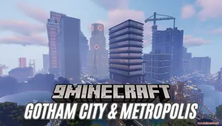 Gotham City And Metropolis Map (26.2, 1.20.1) – Superhero Cityscape Adventure
