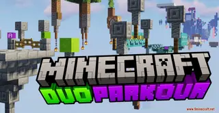 Duo Parkour Map (26.2, 1.20.1) – Two-Player Dimension Challenge