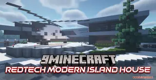RedTech Modern Island House Map (26.2, 1.20.1) – Majestic Mansion