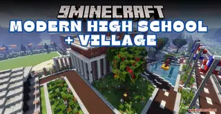 Modern High School And Village Map (26.2, 1.20.1) – Perfect Modern World