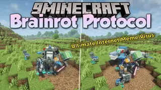 Brainrot Protocol Mod (1.20.1) – Battle Cybernetic Bosses and Build Robot Allies