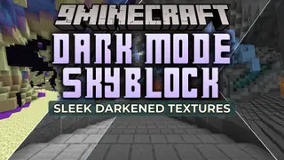Dark Mode Skyblock Resource Pack (26.2, 1.21.1) – Toned-Down Dark Palette