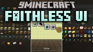 Faithless UI Resource Pack (1.21.4) – Sleek Transparent Menus for Clearer Views