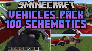 Vehicles Pack 100 Schematics Map (26.2, 1.20.1) – Fill Your City Streets