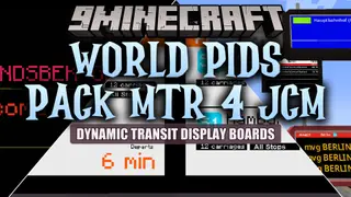 World PIDS Pack MTR 4 JCM Resource Pack (1.20.1) – Realistic Modern Transit