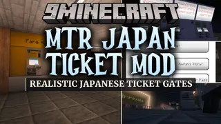 MTR Japan Ticket Mod (1.20.1) – Tap IC Cards and Run Realistic Metro Station