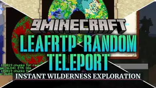 LeafRTP Random Teleport Mod (26.2, 1.20.1) – Warp Across the World Without