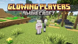 Glowing Players Data Pack (1.21.11, 1.20.1) – Always Visible in the Dark