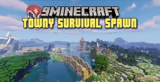 Towny Survival Spawn Map (26.2, 1.20.1) – Medieval Haven